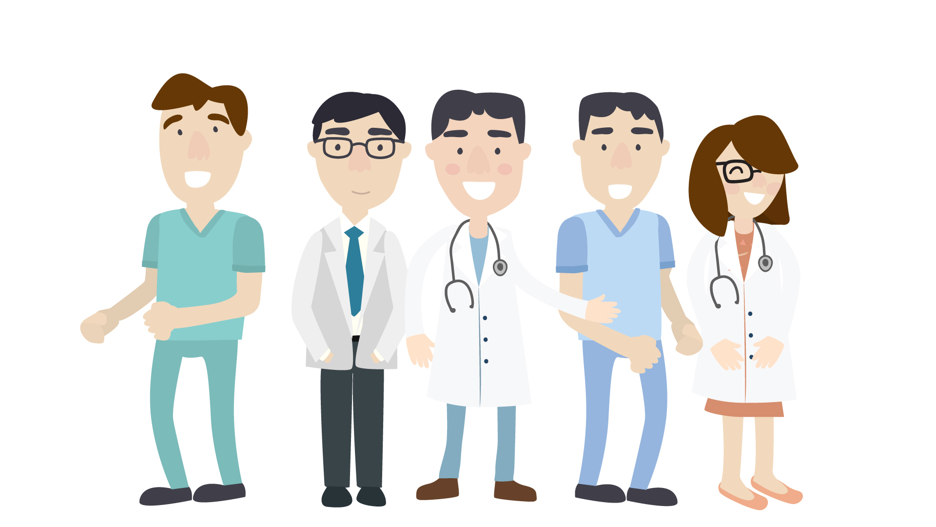 diseño de personajes animados para video medico