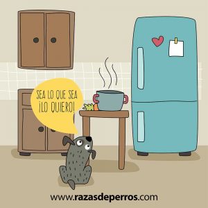 ilustración divertida de perro sea lo que sea lo quiero desvíocreativo