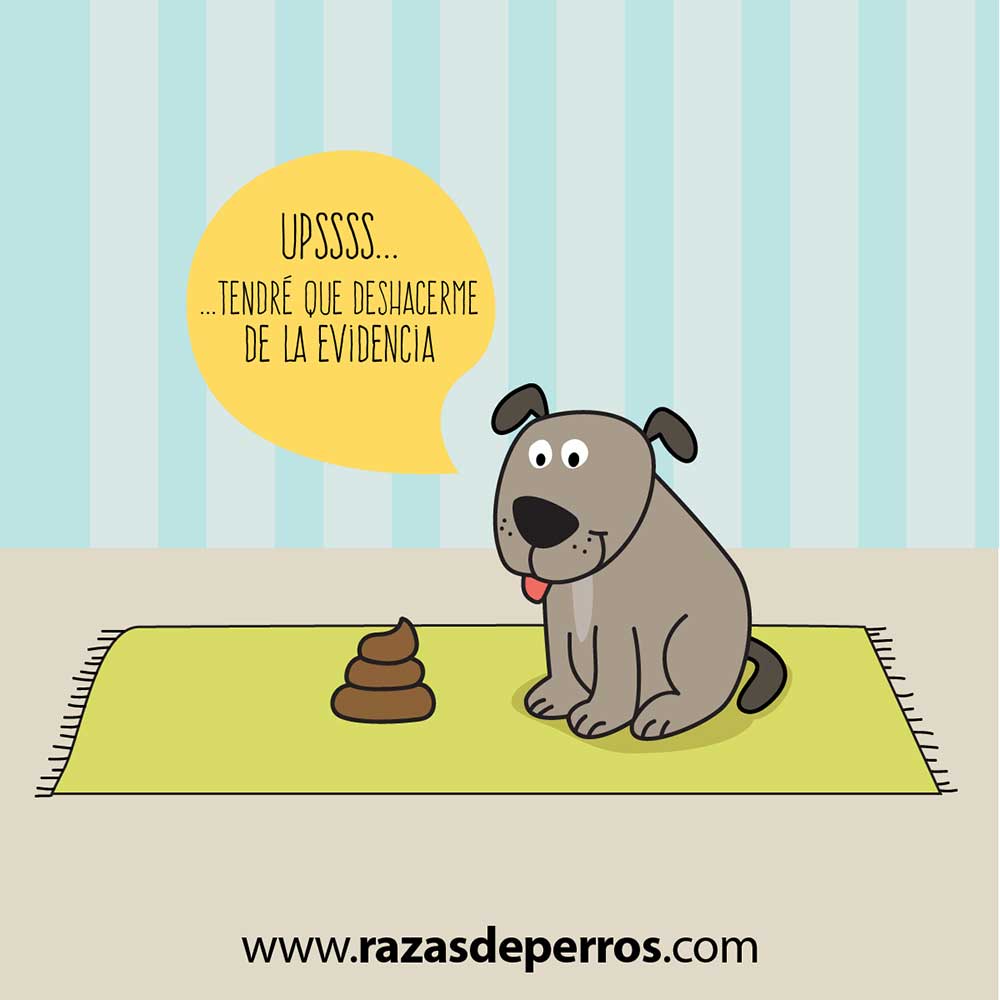 ilustración divertida de perro upss desviocreativo