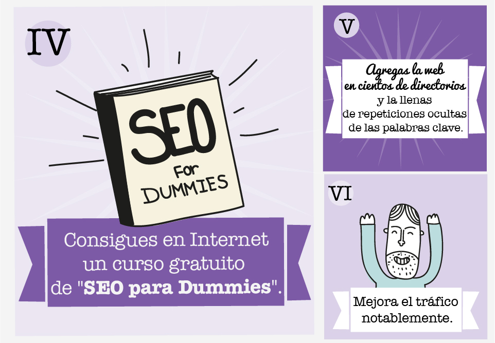 infografia como funciona el seo desde el punto de vista de un webmaster