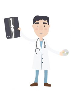 ilustración de medico para infografia