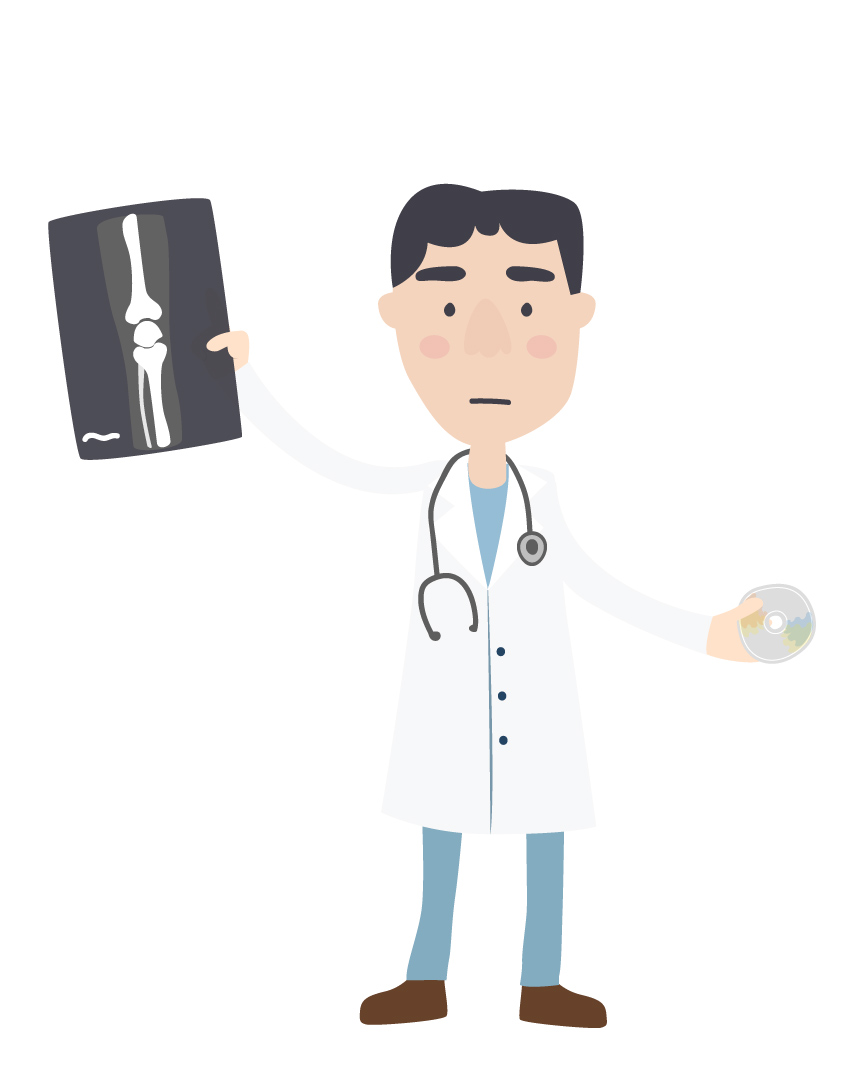 ilustración de medico para infografia