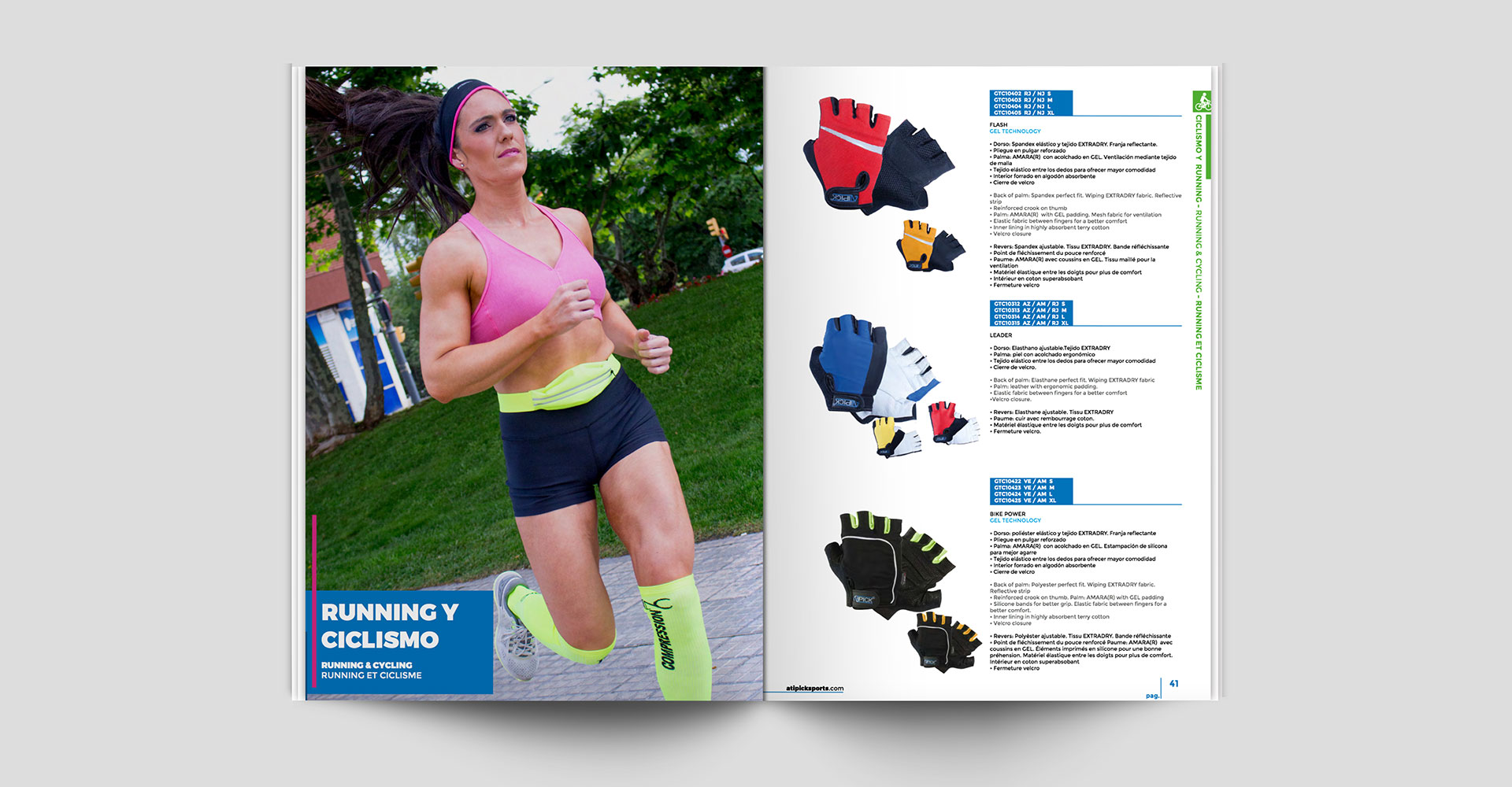 diseño de catalogo running
