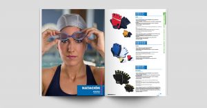 diseño de catalogo natación