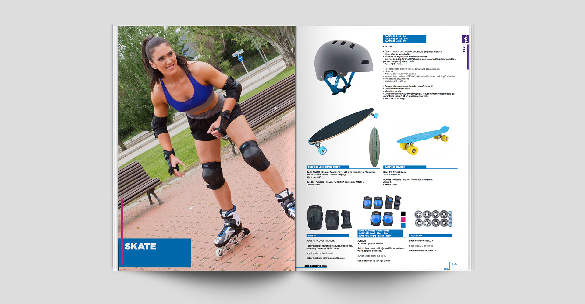 diseño de catalogo skate