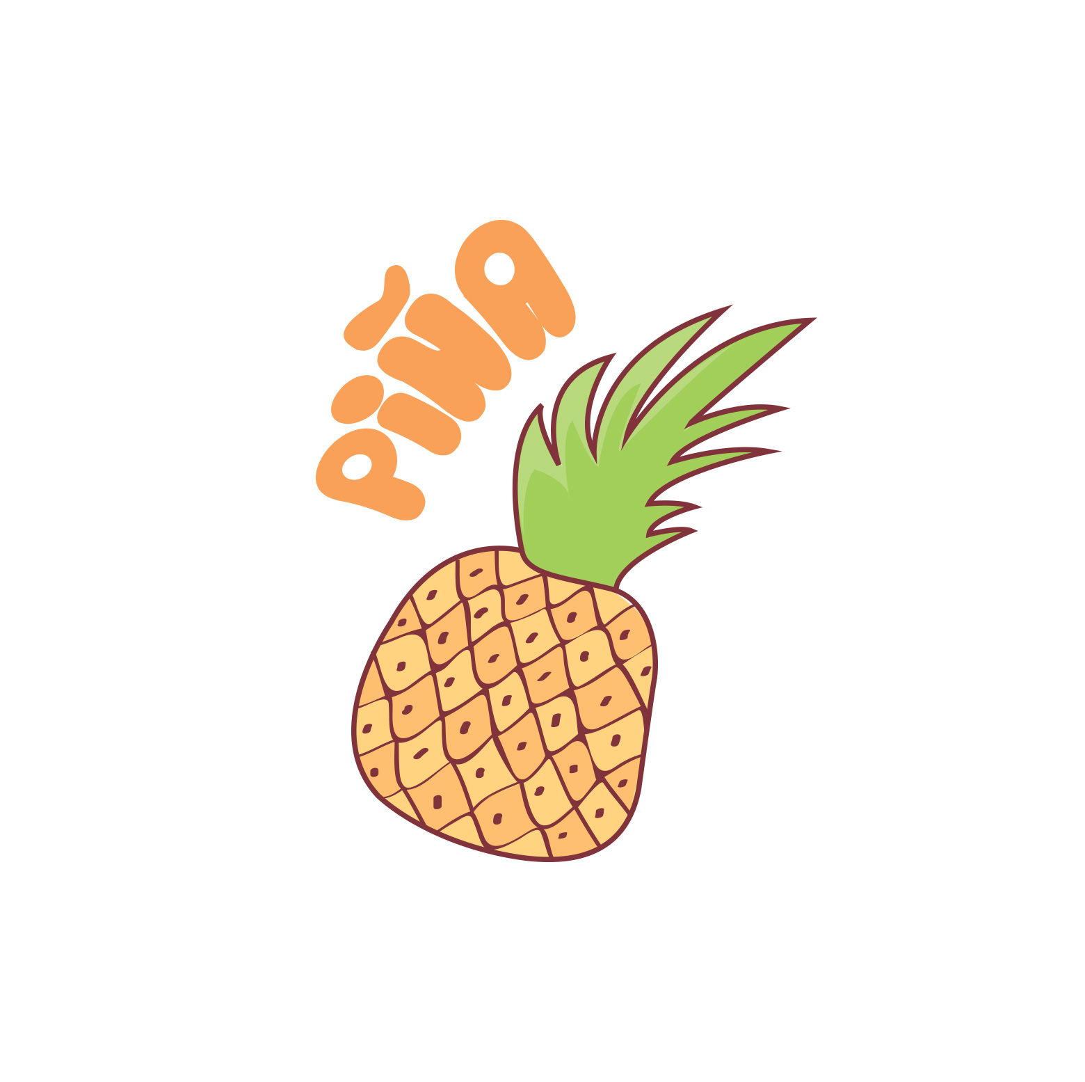 illustracion piña