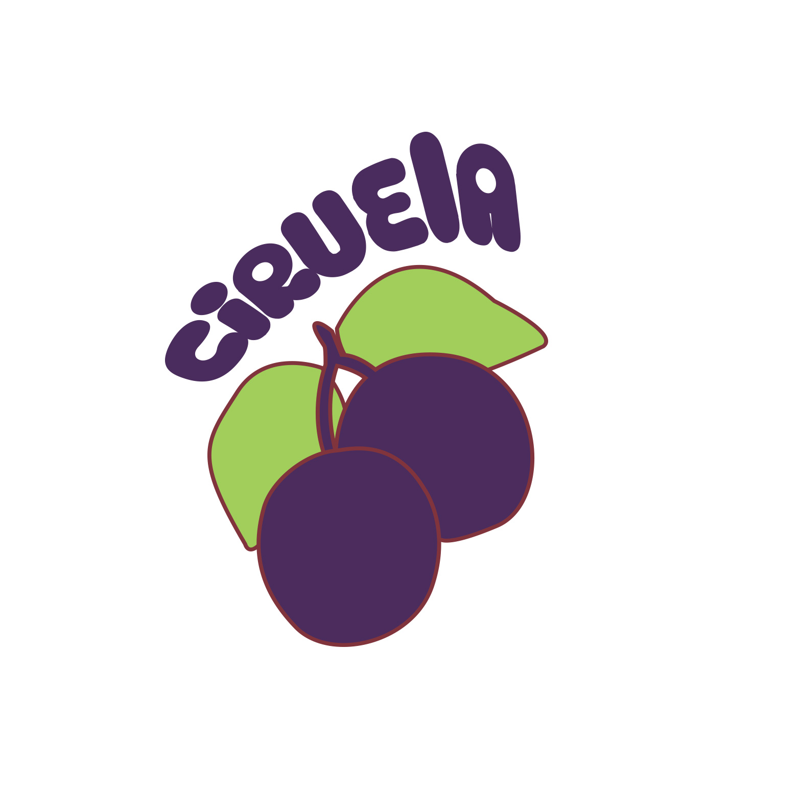 ilustracion ciruela