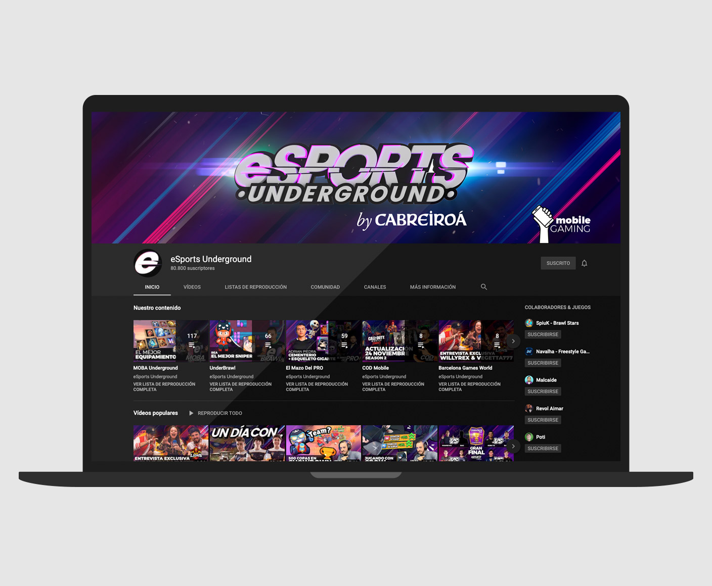 diseño canal youtube
